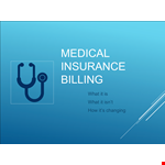 Medical Billing Teaching Program Example PPT example document template 
