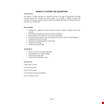 Remote IT Support Job Description example document template
