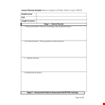 Effective Lesson Plan Template for Assessing Student example document template