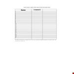 Sign Up Sheet | Insert & Market Your Business example document template