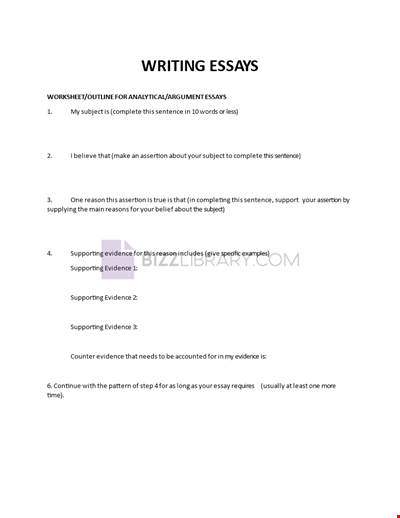 Essay Writing Guidelines