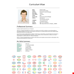 Professional Resume Templates | Stand Out with a Business CV example document template