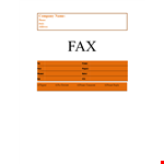 Free Fax Cover Sheet Template for Pages | Download Now example document template