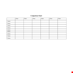 Comparison Chart Template for Easy Analysis example document template