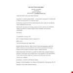 Entry Level It Work Resume example document template