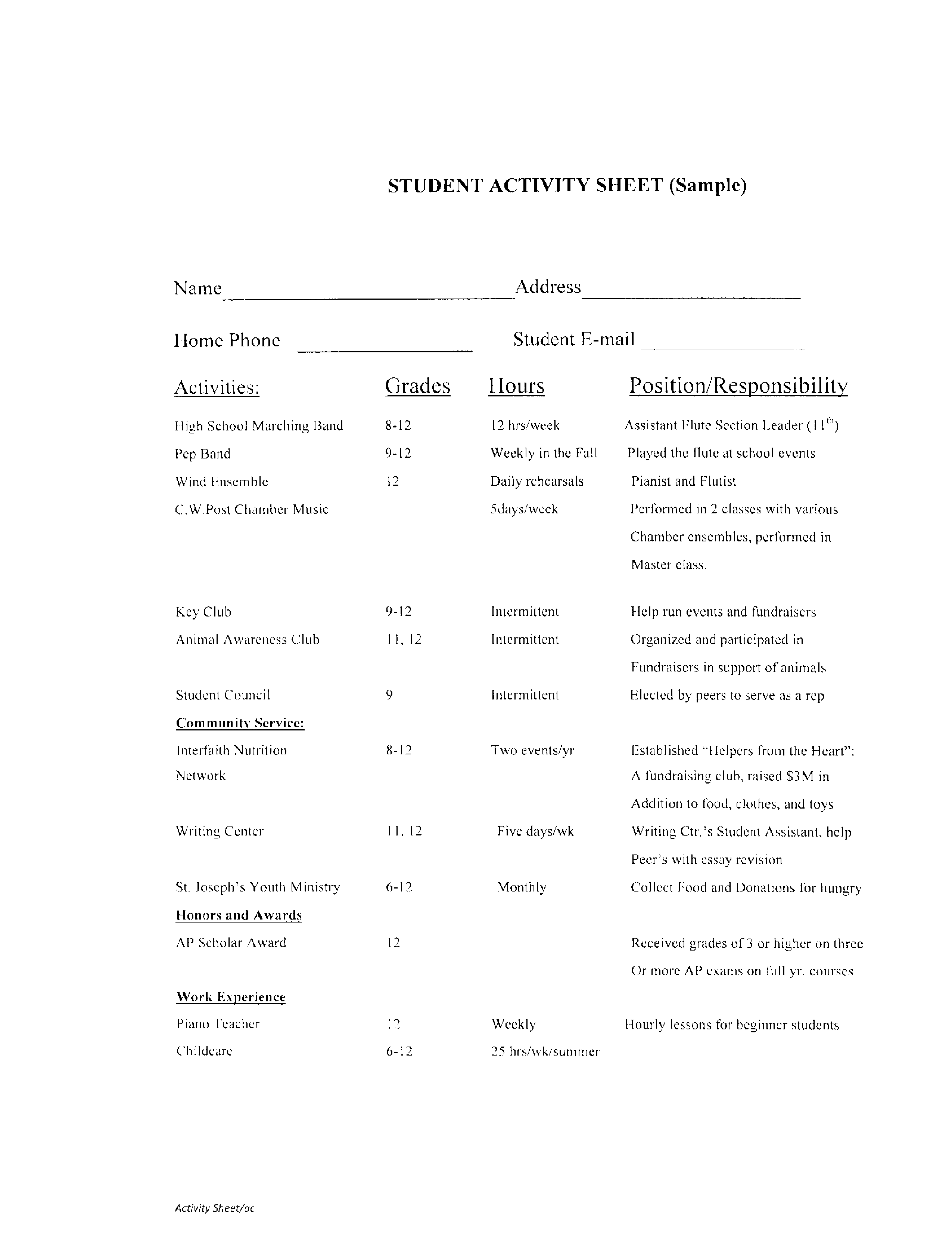Student Activity student-activity