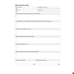 Effective Employee Evaluation: Performance Review Examples for Title, Period, Supervisor example document template