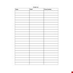 Email List Template - Easily Organize Your Email Contacts | CTR optimized example document template