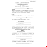 Funeral Trust Agreement | Protect Your Assets with Trust Fund example document template