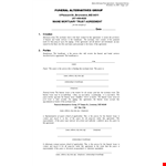 Funeral Trust Agreement | Protect Your Assets with Trust Fund example document template 