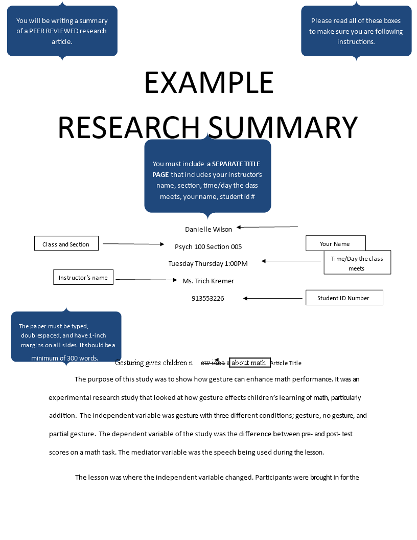 get research paper summary