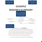 Research Paper Summary Template | Study, Speech, Lesson | Improve Your Writing Skills example document template