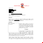 Lightning Damage example document template 