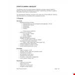Event Planning Template - Simplify Equipment and Media Planning example document template