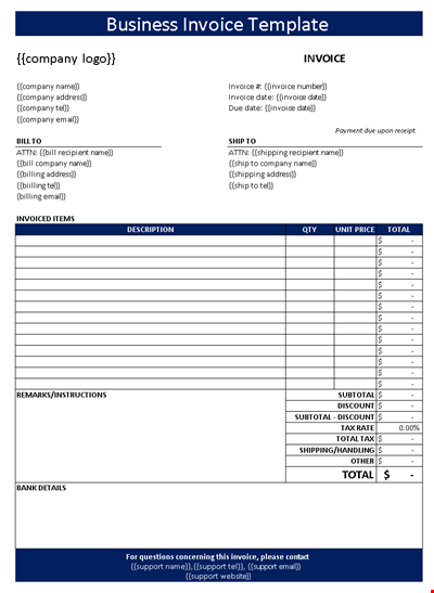 Interim Invoice Template | Download Now