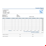Easy Expense Report Template - Simplify Your Expense Management example document template