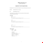 Live Out Nanny Contract Template example document template