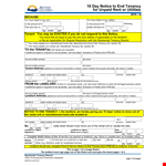 Printable Eviction Notice For Unpaid Rent example document template