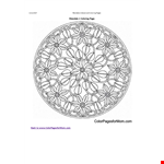 Free Printable Mandala Coloring Page For Adults example document template