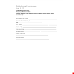 Fundraiser Tax Receipt example document template