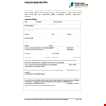 Apply for a Position with Ease - Employment Application Template example document template