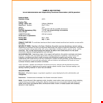 Cover Letter Sample For Job Posting example document template