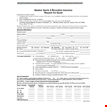 Get an Insurance Quote: Information Section - Insured Request For Quote example document template