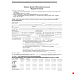 Get an Insurance Quote: Information Section - Insured Request For Quote example document template 
