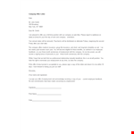 Free Company Offer Letter Template example document template 