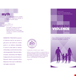 Domestic Violence Service Brochure example document template