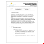 Retirement Announcement Template for Employee at University: Clearance Included example document template
