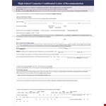 High School Counselor Recommendation: Helping Average Applicants Stand Out example document template