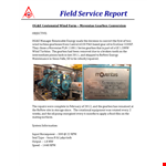 Sample Field Service example document template