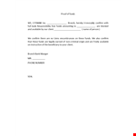 Proof of Funds Letter Template - Easily Available & Confirms Your Funds example document template 