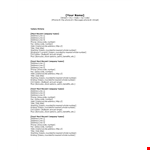 Salary History Template - Track your salary history with ease example document template 