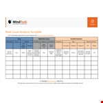Find the Root Cause | Use Our Analysis Template example document template