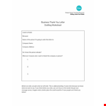 Formal Thank You Business Letter example document template