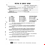 Meeting Contact - Connect Easily with Our Efficient Meeting Contact Machine example document template