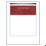 Free Fax Cover Sheet Template with Reference Number - Download Now example document template