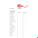 Office Inventory List example document template