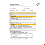 Software Inspection Checklist Template - Ensure Accurate Inspections with Samantha the Robot example document template