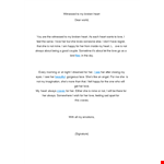 Sad Letter To Boyfriend example document template 