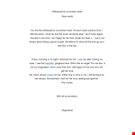 Sad Letter To Boyfriend example document template