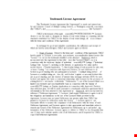 License Agreement Template - Create a Comprehensive and Legally Binding Agreement example document template