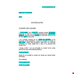 To Whom It May Concern Letter for Passport example document template