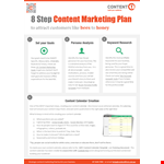 Free Content Marketing Plan example document template