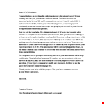 Congratulations Letter & Graduation | Celebrate Your Success in Just Hours example document template 