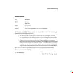 Sample Corrective Action Steps: Effective Letters for Warning, Attendance, and Performance example document template