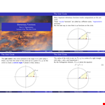 Unit Circle Chart Elementary example document template