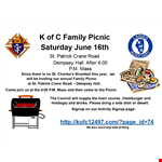 Family Picnic Flyer Template | Enjoy a Memorable Day with Loved Ones example document template